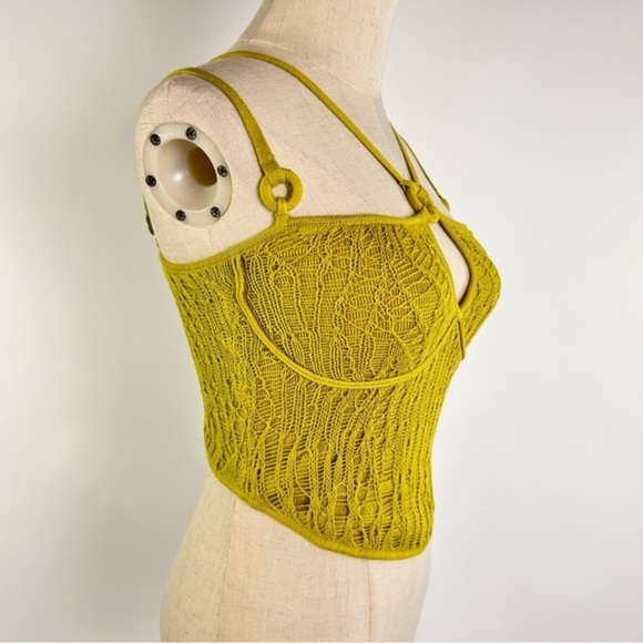 Danielle Guizio NY Sz S Multi Strap Open Knit Tank Top - Picture 3 of 7